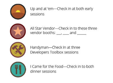 event gamification badges